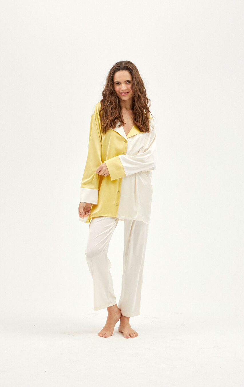 Olsen Two Color Pajamas Set - 1