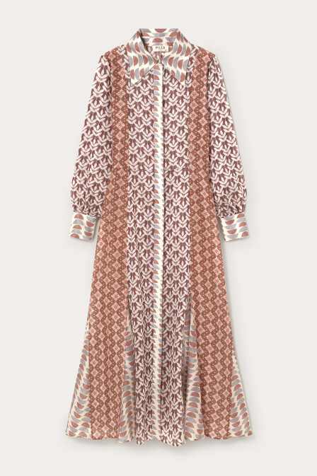 Opaline Patch Patterned Maxi Dress - 3