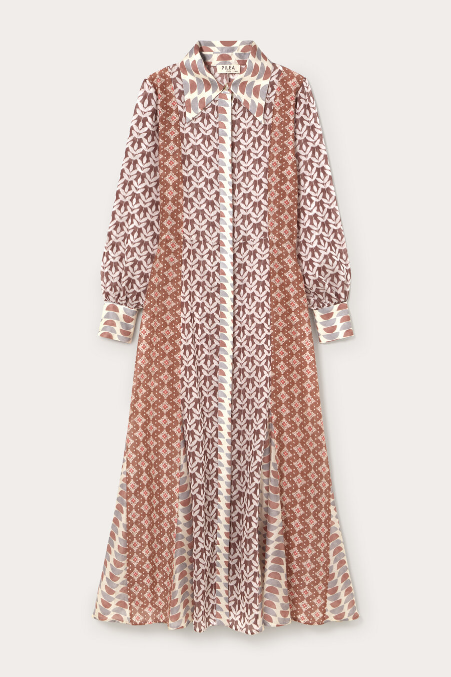 Opaline Patch Patterned Maxi Dress - 3