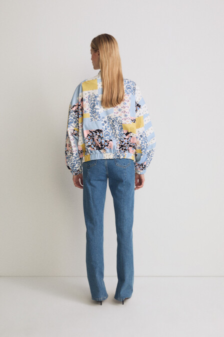 Patterned Cotton Bomber Jacket - 3