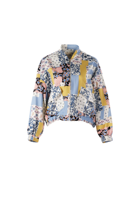 Patterned Cotton Bomber Jacket - 4