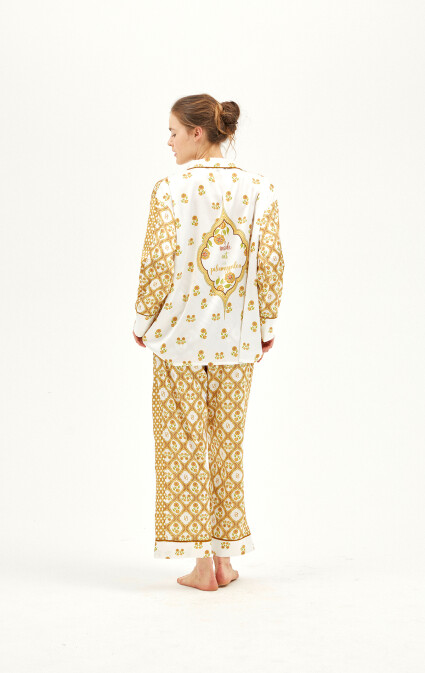 Pilegram Long Sleeve Pajama Set - 8