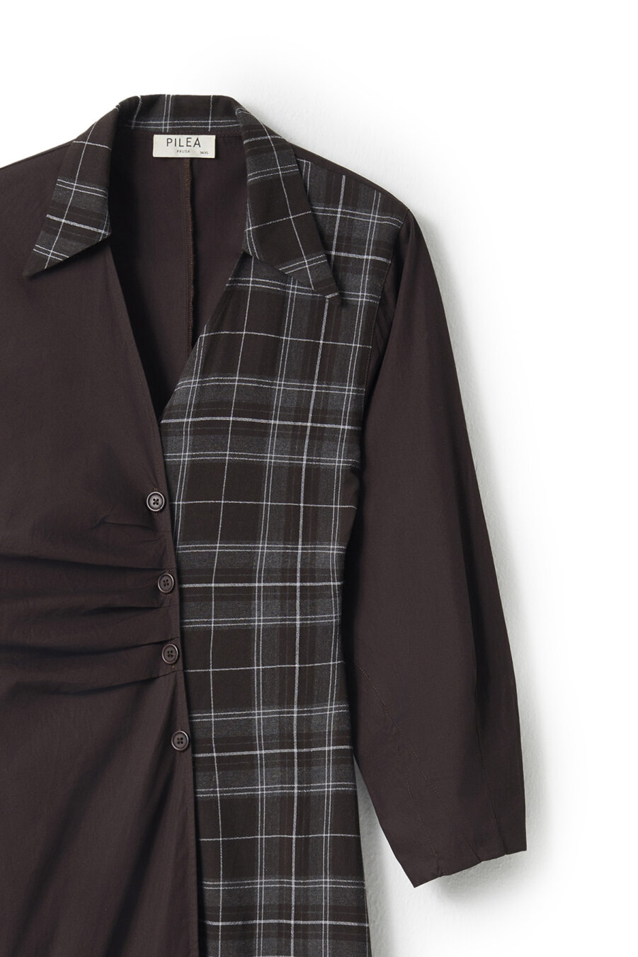 Plaid Detailed Wrap Dress - 8