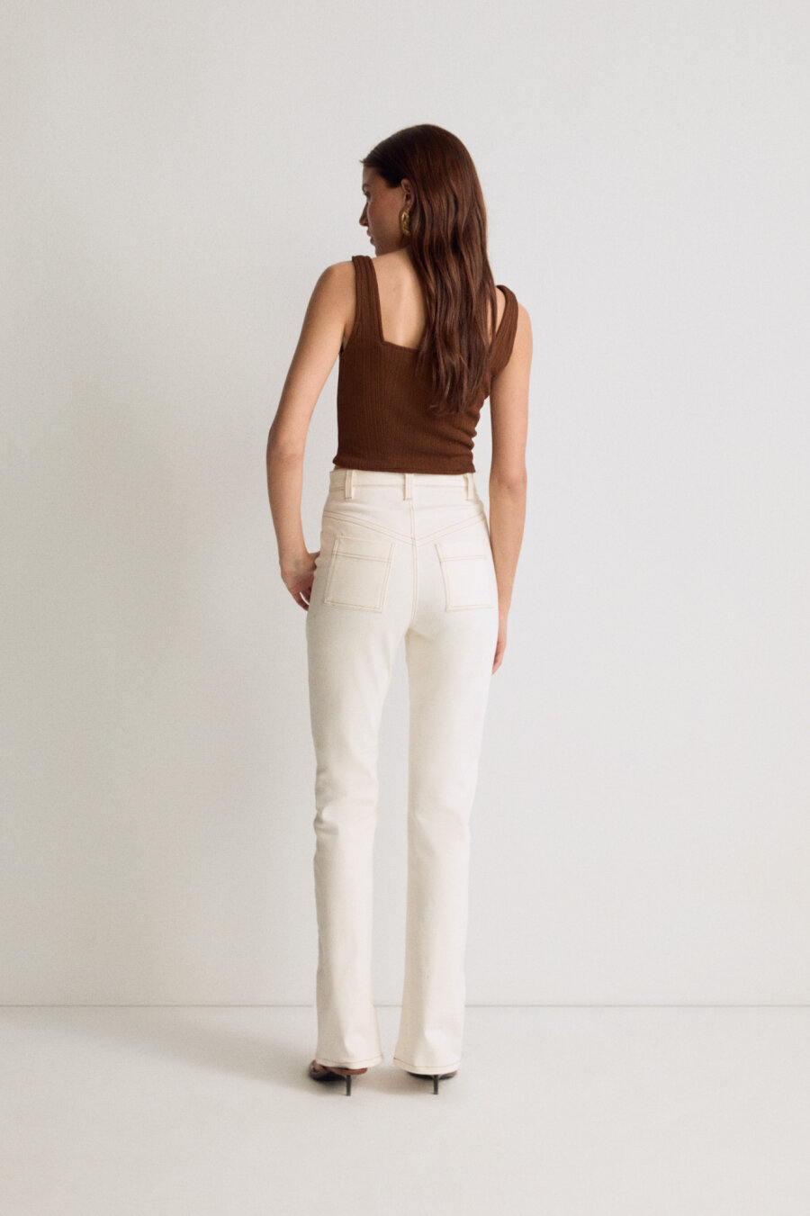 Punto Stitched Gabardine Trousers - 4