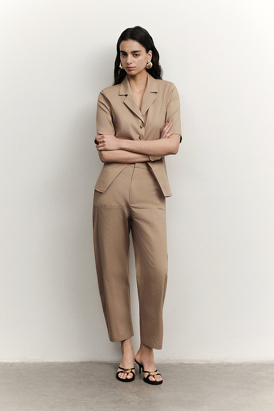 Relaxed Fit Poplin Pantolon - 4