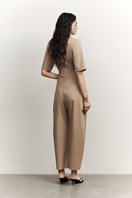 Relaxed Fit Poplin Pants - 2