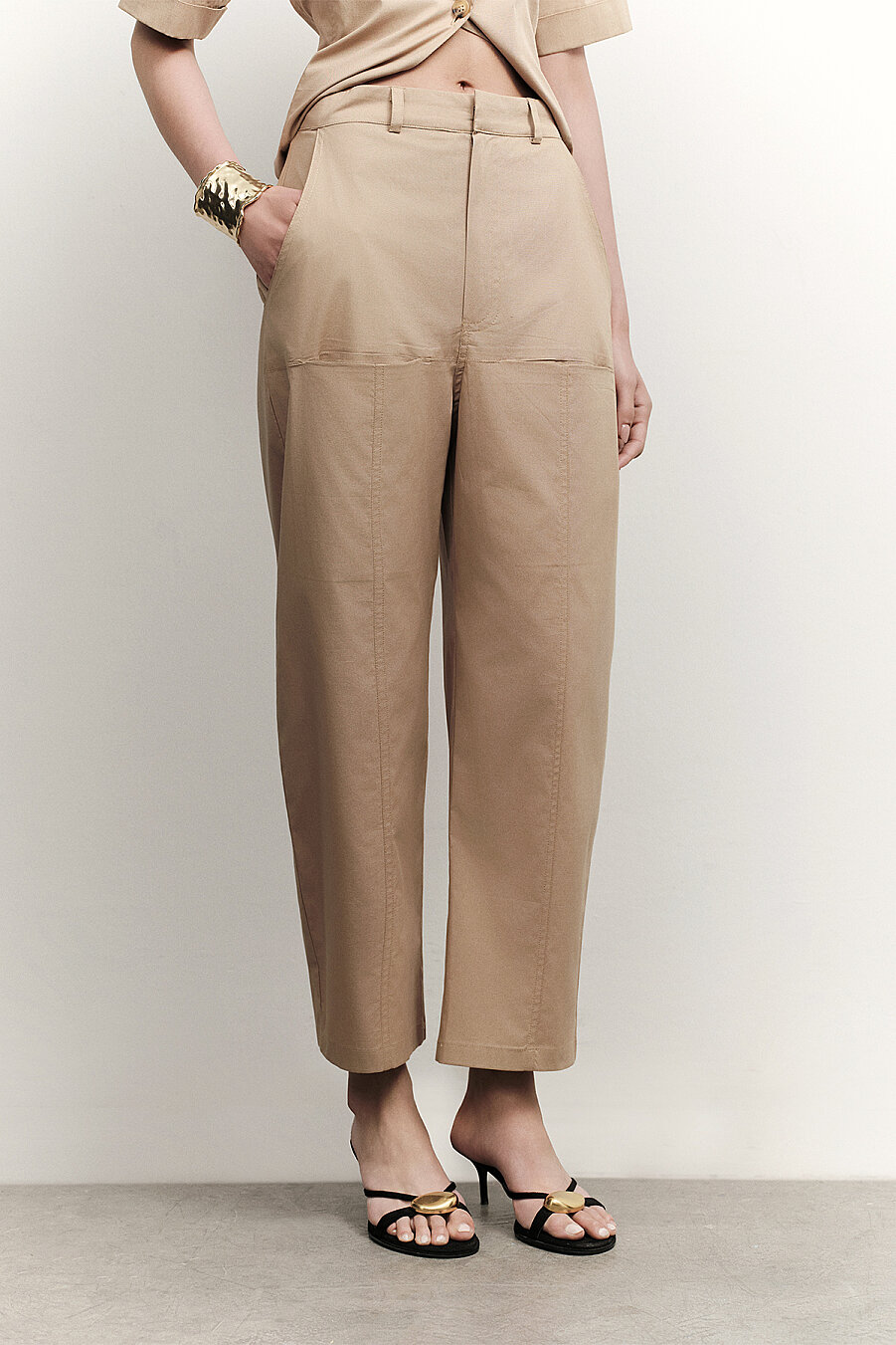 Relaxed Fit Poplin Pants - 5