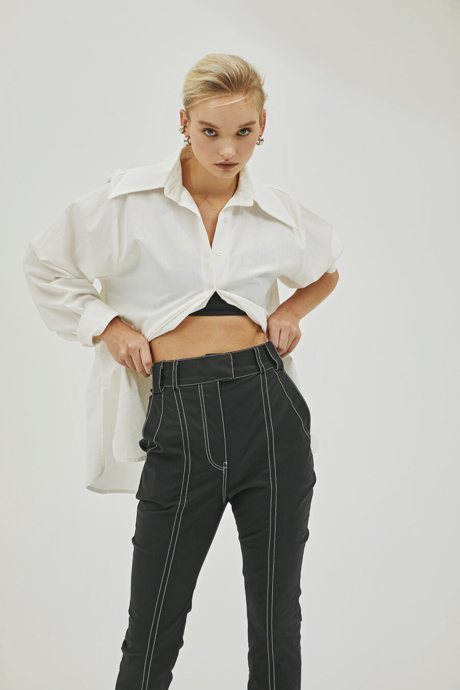 Rita Punto Stitched Trousers - 2