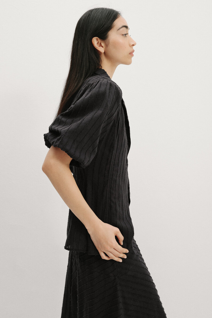 Rossa Textured Cotton Shirt - 6