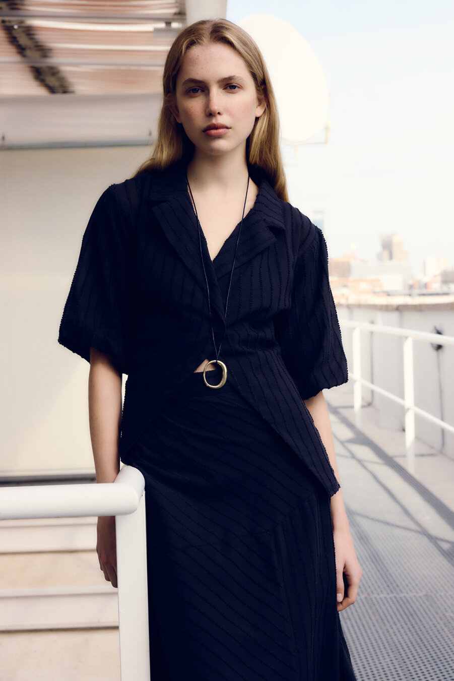 Rossa Textured Cotton Shirt - 1