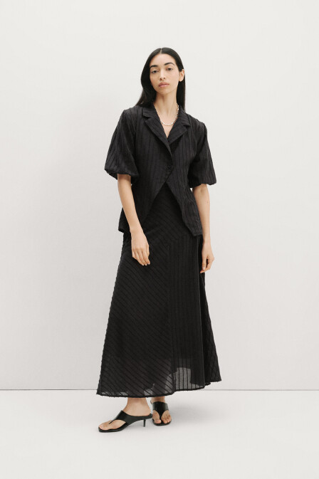 Rossa Textured Cotton Skirt - 6
