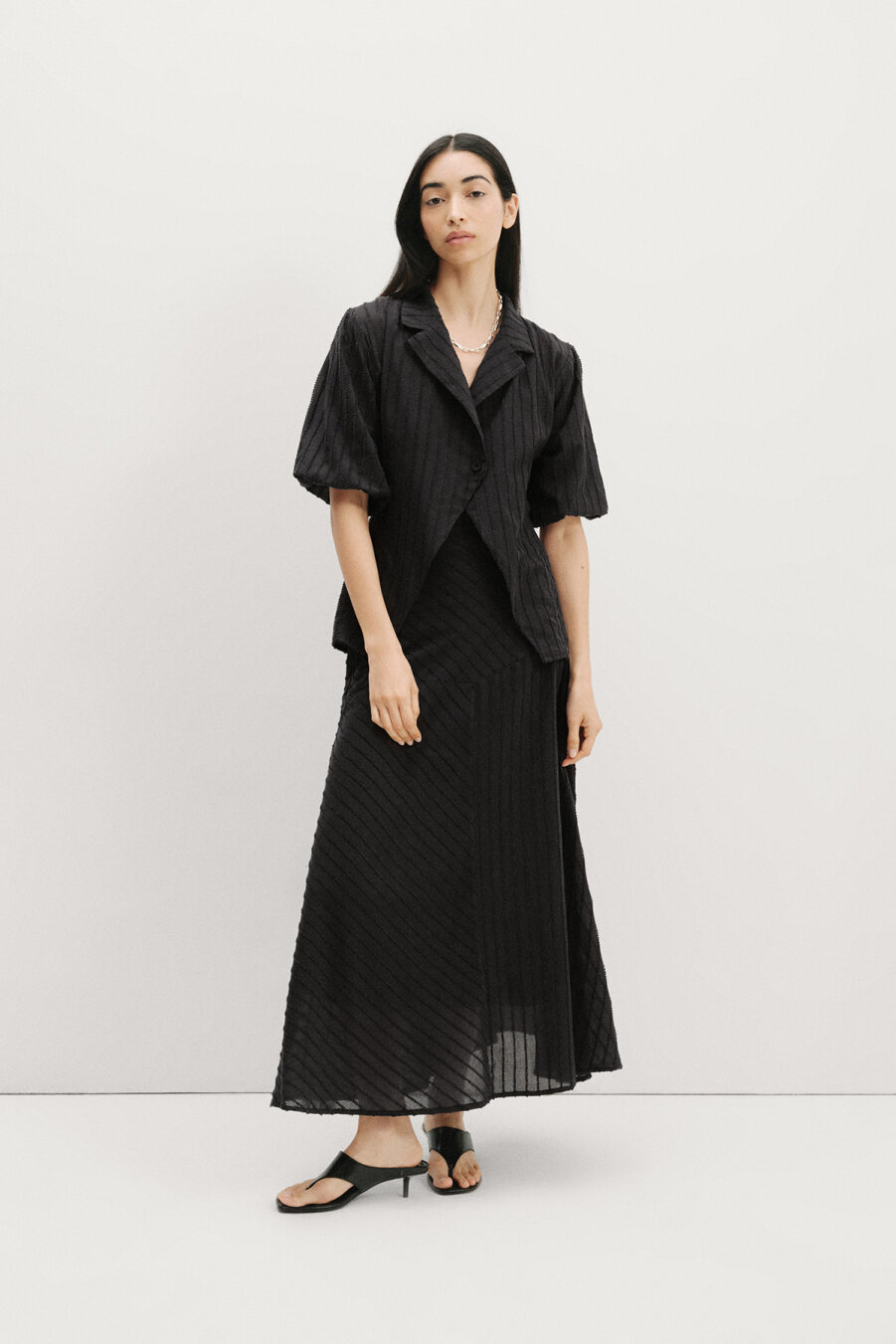 Rossa Textured Cotton Skirt - 6