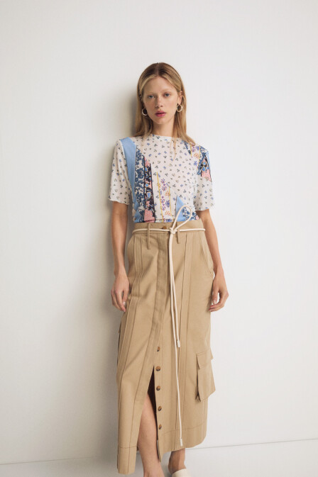 Safari Skirt with Pockets - 2