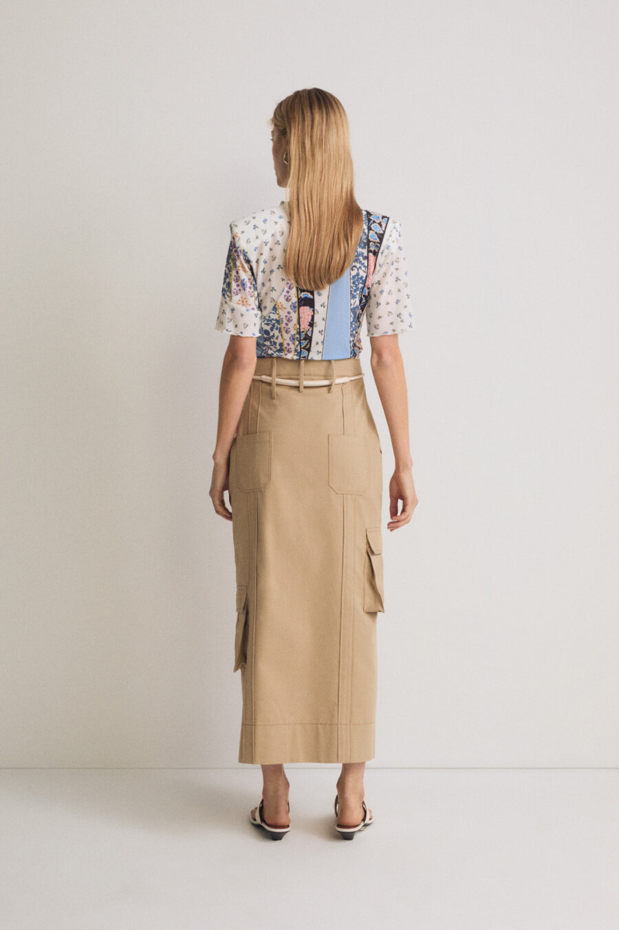 Safari Skirt with Pockets - 3