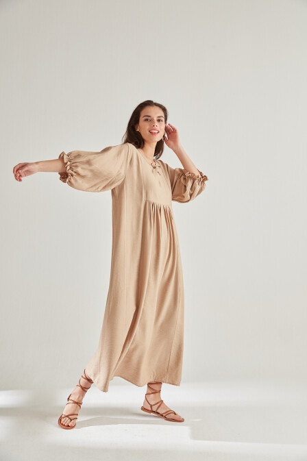 Seul Beige Dress - 1