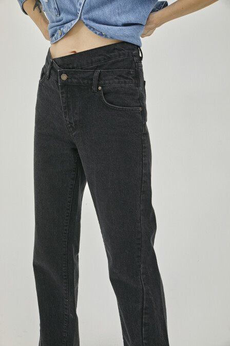 Siyah Denim Pantolon - 4