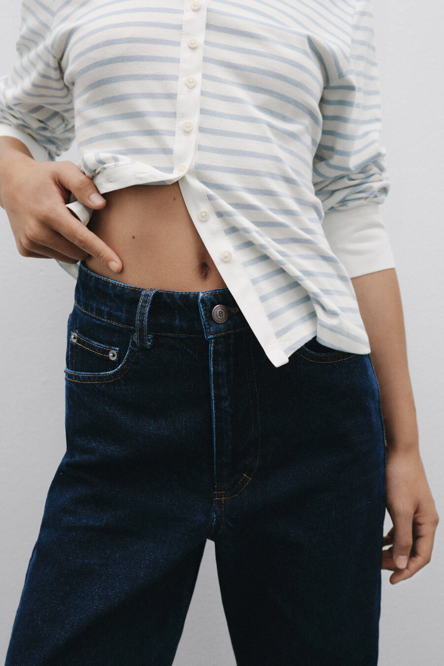 Soletta Yüksek Bel Mom Fit Jean - 2