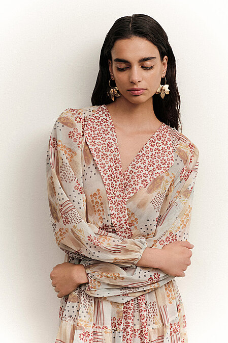 Sorelia Wrap Neck Dress - 2