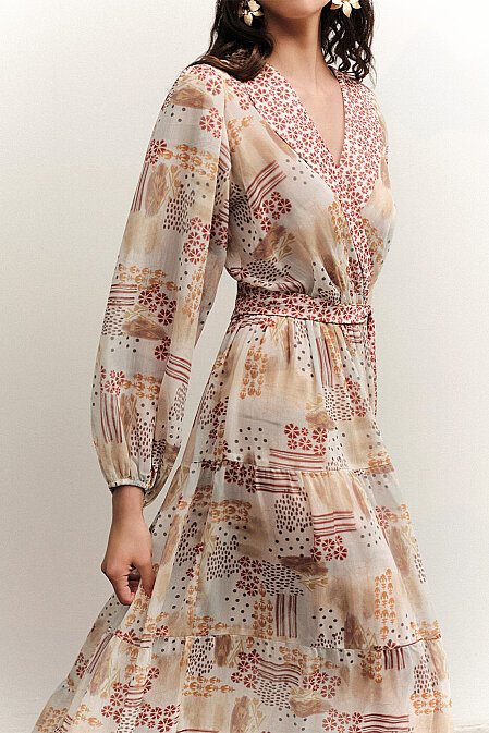 Sorelia Wrap Neck Dress - 3