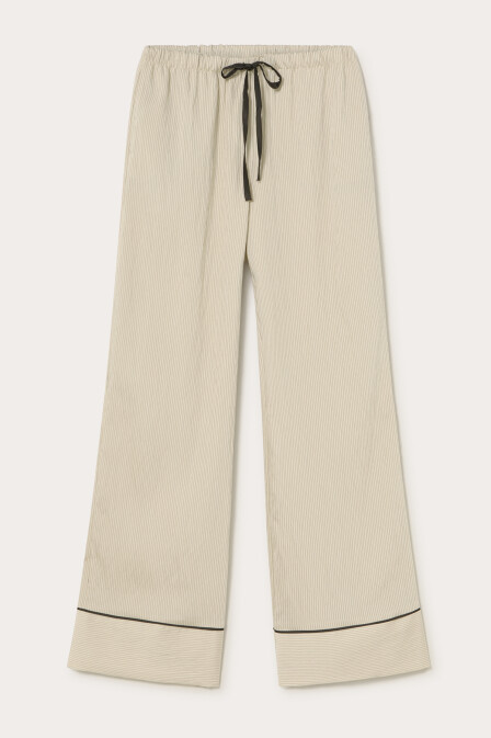 Striped Flowy Trousers - 3
