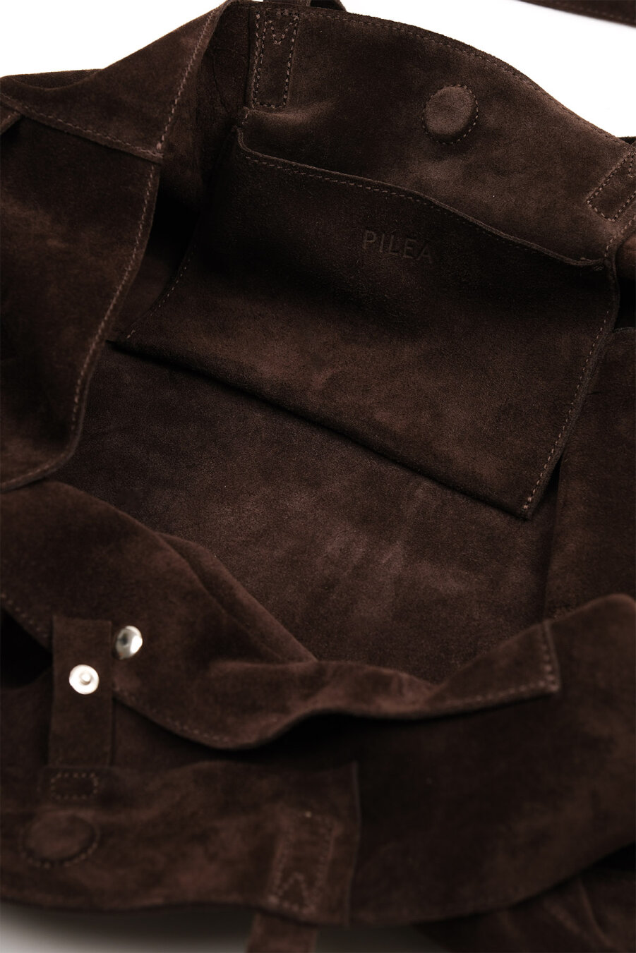 Suede Leather Boho Tote Bag Brown - 5