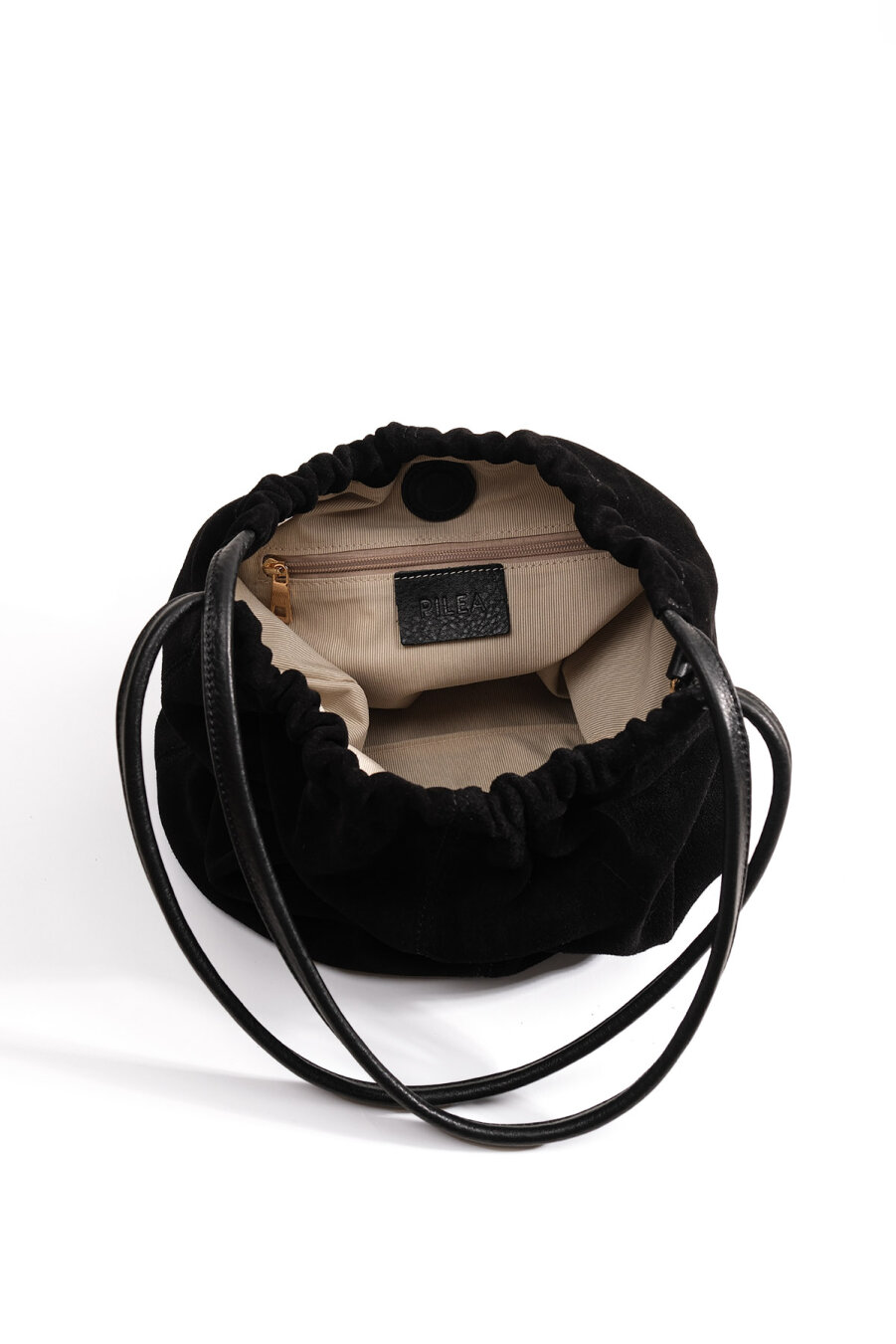 Suede Leather Hola Bag Black - 6