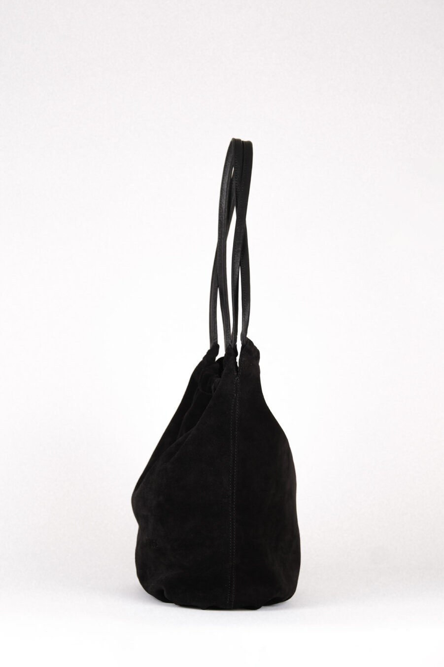 Suede Leather Hola Bag Black - 7