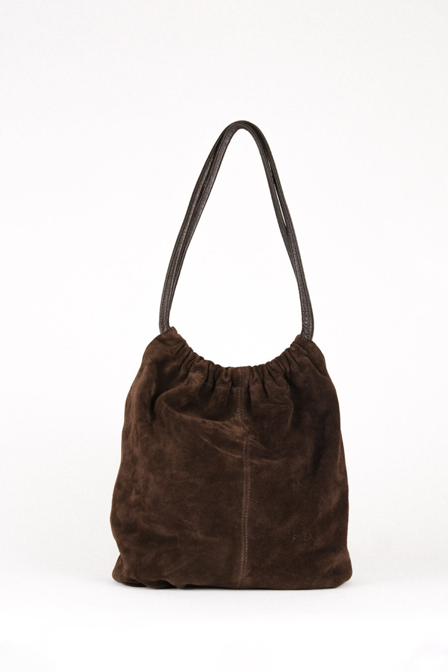 Suede Leather Hola Bag Chestnut - 4