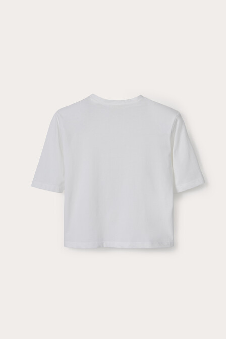 Vela Baskılı Vatkalı Tshirt - 4