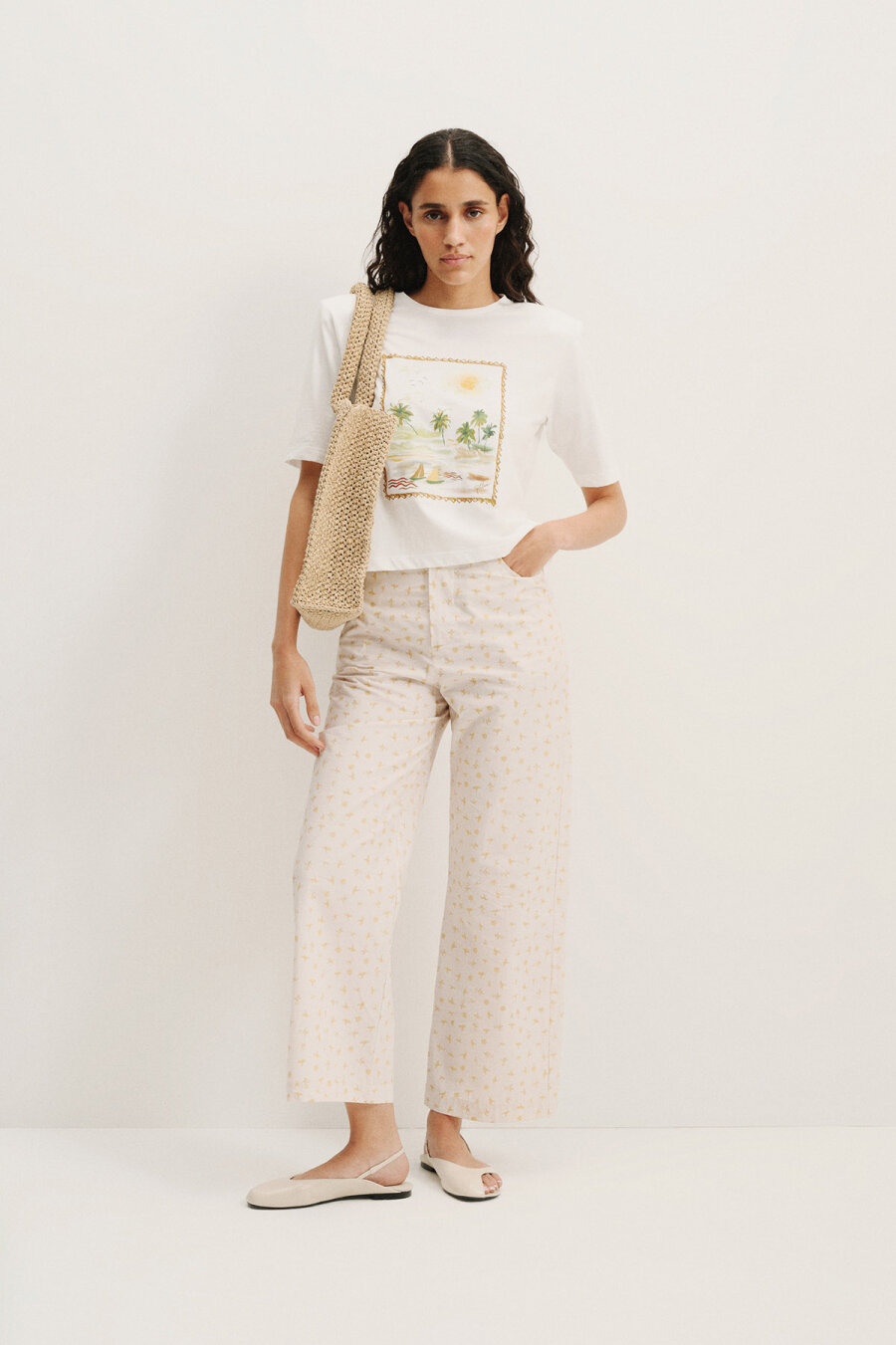 Vela Printed Padded T-shirt - 2