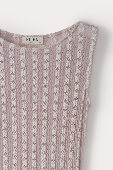 Velira Yırtmaçlı Dantel Elbise - 5