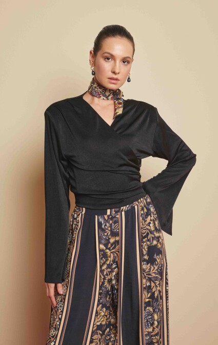 Vera Buzi Black Blouse - 5