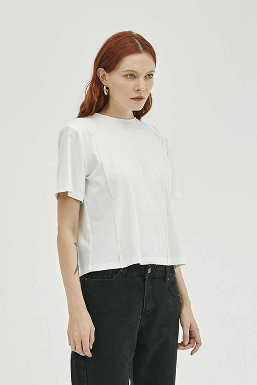 Viola Ecru Rayon Blouse - 3