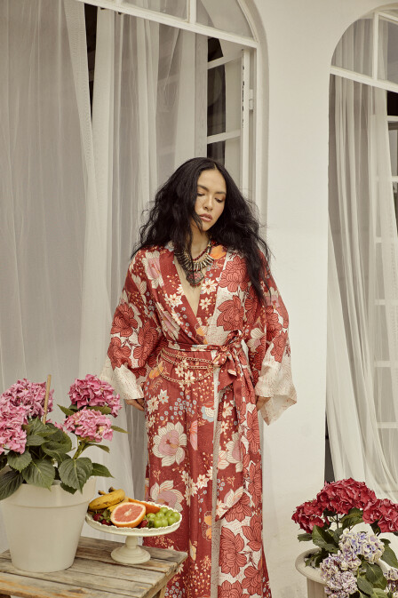 Viviana Patterned Kimono - 4