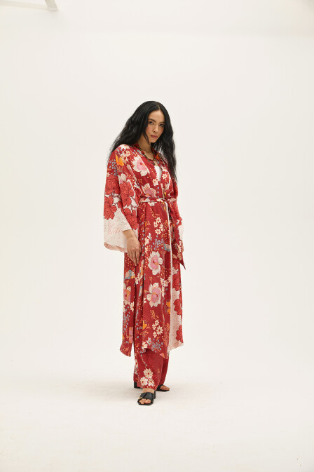 Viviana Patterned Kimono - 2