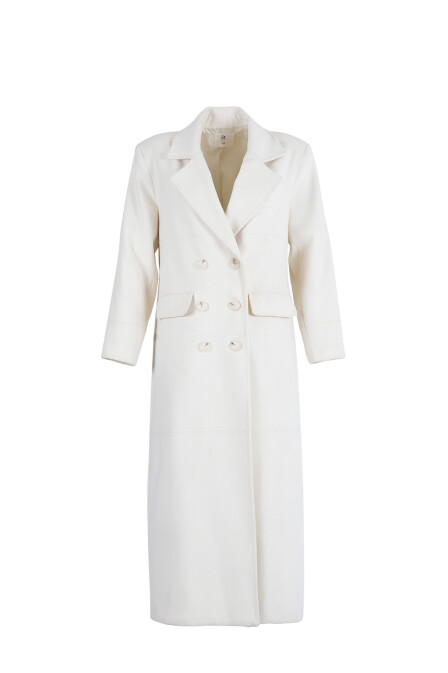 Zoe Ecru Cache Coat - 4